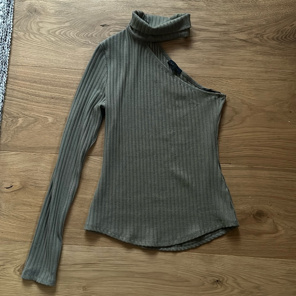 The Range One Shoulder T-Neck Top